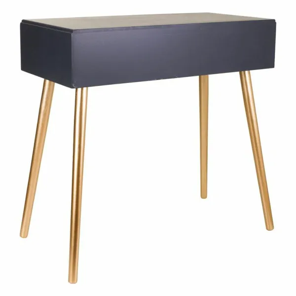 Hall Table with Drawers Alexandra House Living Grey Golden 41 x 78 x 82 cm