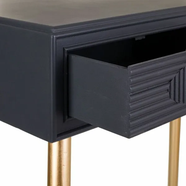 Hall Table with Drawers Alexandra House Living Grey Golden 41 x 78 x 82 cm