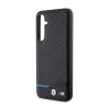 BMW Leather Carbon Blue Line - Samsung Galaxy S23 FE Case (black)