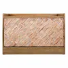 Bench Alexandra House Living Brown Natural Paolownia wood MDF Wood 38 x 53 x 80 cm Shoe Rack