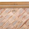 Taburete Alexandra House Living Brūns Dabisks Paulovnijas koks Koks MDF 38 x 53 x 80 cm Apavu plaukts
