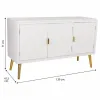 Indauja Alexandra House Living Balta Auksinis Medžio MDF 41 x 71 x 120 cm