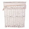 Veļas Grozs Alexandra House Living Balts pīts Vītola koksne 41 x 63 x 55 cm 30 x 22 x 24 cm 3 Daudzums