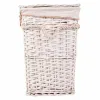 Veļas Grozs Alexandra House Living Balts pīts Vītola koksne 41 x 63 x 55 cm 30 x 22 x 24 cm 3 Daudzums