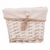 Laundry Basket Alexandra House Living White wicker Willow wood 41 x 63 x 55 cm 30 x 22 x 24 cm 3 Pieces