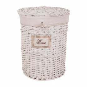 Laundry Basket Alexandra House Living White wicker Willow wood 44 x 58 x 44 cm 29 x 19 x 29 cm 3 Pieces