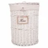 Laundry Basket Alexandra House Living White wicker Willow wood 44 x 58 x 44 cm 29 x 19 x 29 cm 3 Pieces