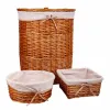Veļas Grozs Alexandra House Living Dabisks pīts Vītola koksne 29 x 15 x 29 cm 51 x 64 x 51 cm 36 x 15 x 36 cm 3 Daudzums