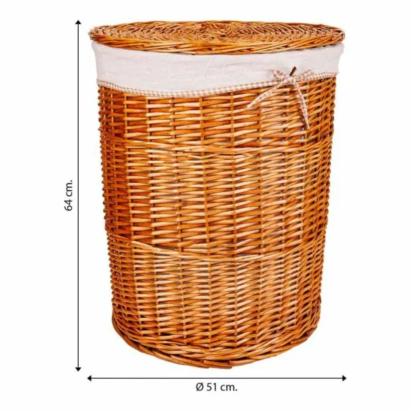 Корзина для белья Alexandra House Living Натуральный плетеный Ивовая древесина 29 x 15 x 29 cm 51 x 64 x 51 cm 36 x 15 x 36 cm 3