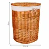 Laundry Basket Alexandra House Living Natural wicker Willow wood 29 x 15 x 29 cm 51 x 64 x 51 cm 36 x 15 x 36 cm 3 Pieces