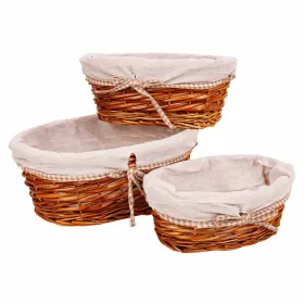 Grozu komplekts Alexandra House Living pīts Vītola koksne 26 x 15 x 36 cm 31 x 21 x 13 cm 26 x 17 x 11 cm 3 Daudzums