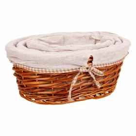 Set of Baskets Alexandra House Living wicker Willow wood 26 x 15 x 36 cm 31 x 21 x 13 cm 26 x 17 x 11 cm 3 Pieces