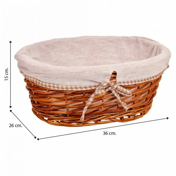 Set of Baskets Alexandra House Living wicker Willow wood 26 x 15 x 36 cm 31 x 21 x 13 cm 26 x 17 x 11 cm 3 Pieces