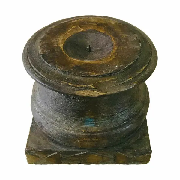Candlestick Alexandra House Living Recycled Wood 23 x 20 x 24 cm