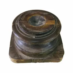 Candlestick Alexandra House Living Recycled Wood 23 x 17 x 27 cm