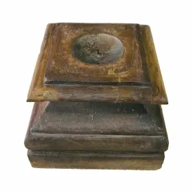 Candlestick Alexandra House Living Recycled Wood 28 x 22 x 28 cm