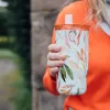 Quokka Mist - 720 ml Stainless Steel Thermo Mug with Straw (Falling Leaves)