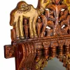 Sienas spogulis Alexandra House Living Balts 10 x 68 x 51 cm Ģeometrisks