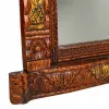 Sienas spogulis Alexandra House Living Balts 10 x 68 x 51 cm Ģeometrisks