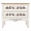 Chest of drawers Alexandra House Living White Fir wood MDF Wood 38 x 76 x 86 cm