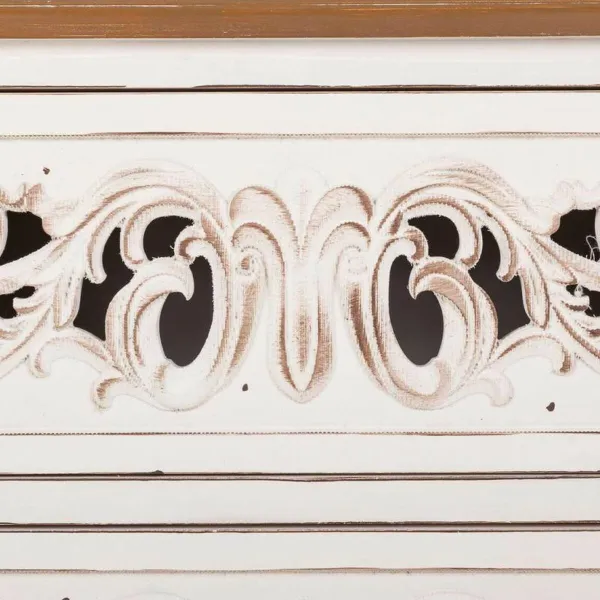 Kumode Alexandra House Living Balts Egles koksne Koks MDF 38 x 76 x 86 cm