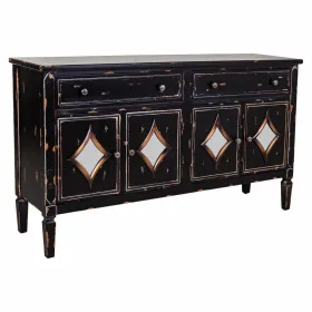 Bufete Alexandra House Living Melns Metāls Stikls Egles koksne 38 x 80 x 140 cm