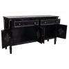 Bufete Alexandra House Living Melns Metāls Stikls Egles koksne 38 x 80 x 140 cm