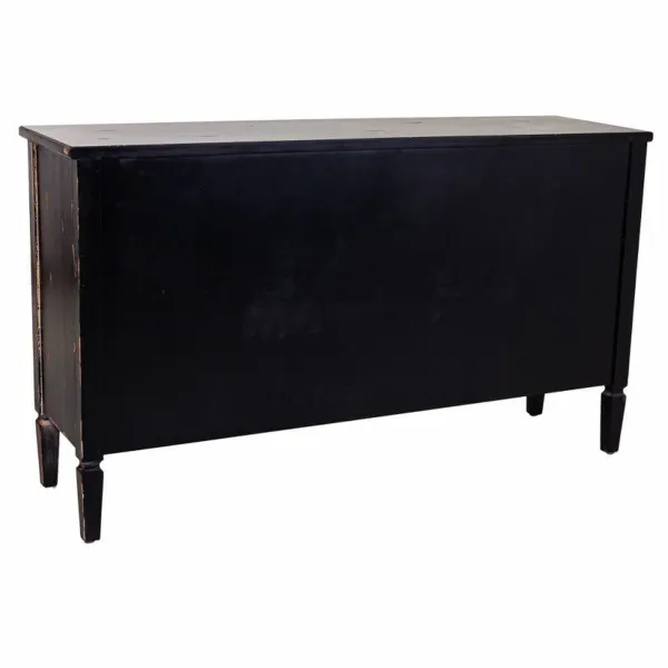 Bufete Alexandra House Living Melns Metāls Stikls Egles koksne 38 x 80 x 140 cm