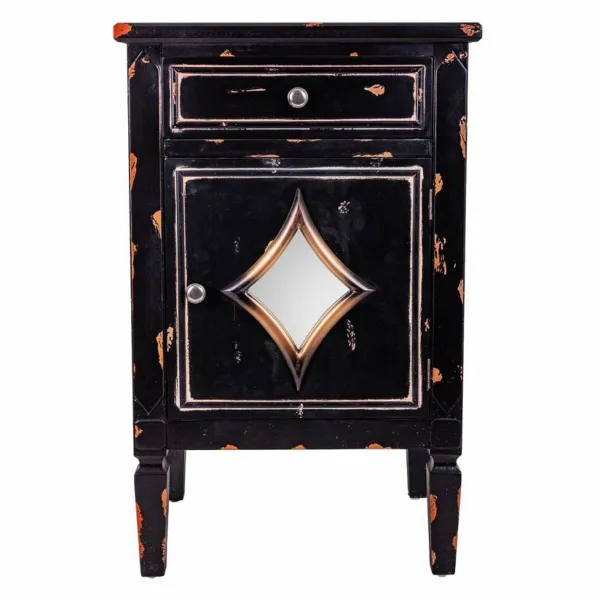 Ночной столик Alexandra House Living Чёрный 36 x 76 x 48 cm