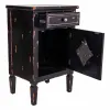 Naktsskapītis Alexandra House Living Melns 36 x 76 x 48 cm