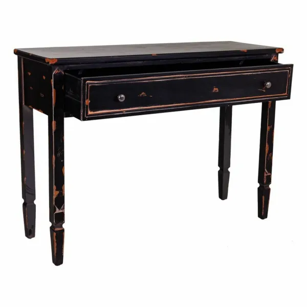 Hall Table with Drawers Alexandra House Living Black 38 x 82 x 112 cm