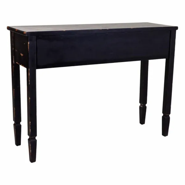 Stalas su stalčiais Alexandra House Living Juoda 38 x 82 x 112 cm