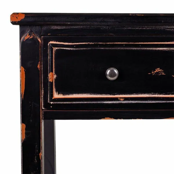 Hall Table with Drawers Alexandra House Living Black 38 x 82 x 112 cm