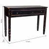 Hall Table with Drawers Alexandra House Living Black 38 x 82 x 112 cm