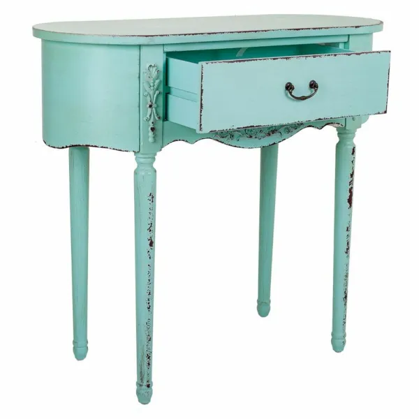 Hall Table with Drawers Alexandra House Living Blue 36 x 80 x 88 cm