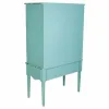 Spintelė Alexandra House Living Mėlyna stiklas Eglės mediena Medžio MDF 42 x 140 x 80 cm