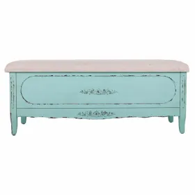Taburetė Alexandra House Living Mėlyna Kempinė Eglės mediena Medžio MDF 43 x 48 x 120 cm