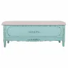 Taburetė Alexandra House Living Mėlyna Kempinė Eglės mediena Medžio MDF 43 x 48 x 120 cm