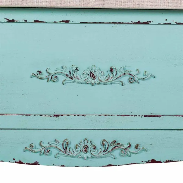 Taburete Alexandra House Living Zils Sūklis Egles koksne Koks MDF 43 x 48 x 120 cm