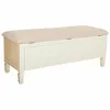 Bench Alexandra House Living Beige Sponge Fir wood 43 x 48 x 120 cm