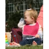 BUILT Mess Mate Set of 2 baby bib (Baby Pink Mini Dots)