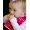 BUILT Mess Mate Set of 2 baby bib (Baby Pink Mini Dots)