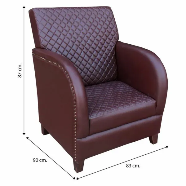 Fotelis Alexandra House Living 90 x 87 x 83 cm „Polyskin“