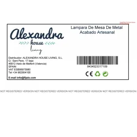 Desk lamp Alexandra House Living Brown Iron 31 x 58 x 31 cm