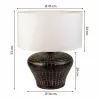Galda lampa Alexandra House Living Brūns Dzelzs 34 x 53 x 34 cm
