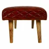 Банкетка Alexandra House Living Кожа Древесина манго 53 x 38 x 115 cm