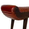 Bench Alexandra House Living Leather Mango wood 51 x 38 x 125 cm