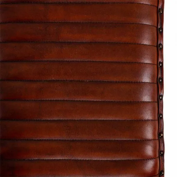 Скамья Alexandra House Living Кожа Древесина манго 51 x 38 x 125 cm