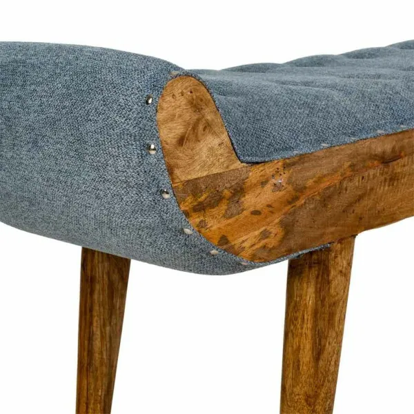 Скамья Alexandra House Living Холст Древесина манго 51 x 38 x 125 cm