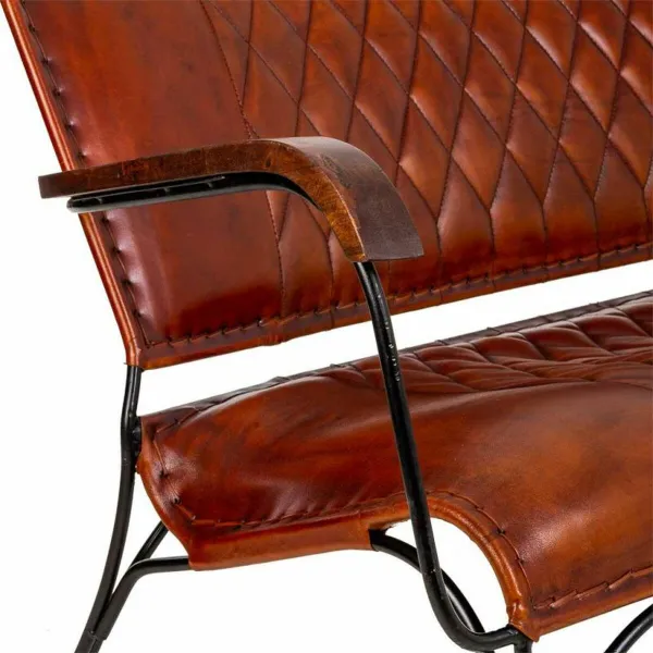 Suoliukas Alexandra House Living Oda Geležis Mango mediena 71 x 76 x 127 cm